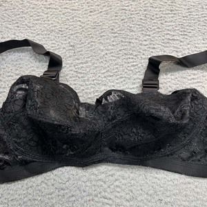 VTG Norvell Bra 34H Full Coverage 574  Soft Cup Cone Floral Lace NWOT NOS